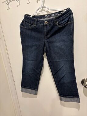 Style & Co. Dark Blue Ankle Cropped Jeans